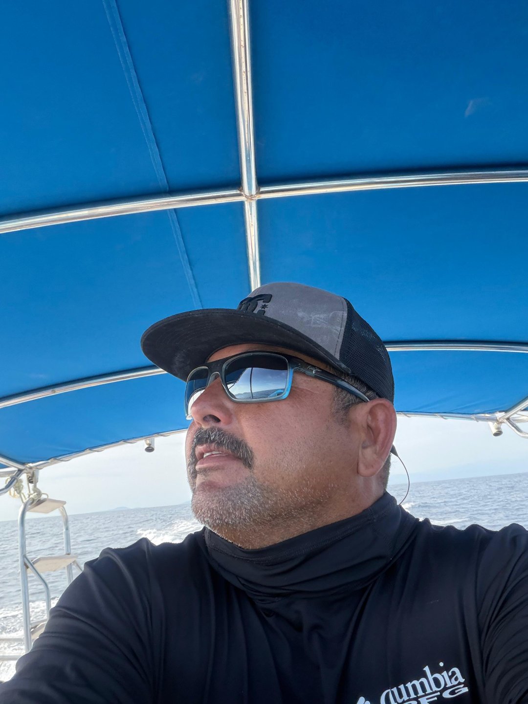 Fernando, the owner of Golfo Salvaje, on board the boat